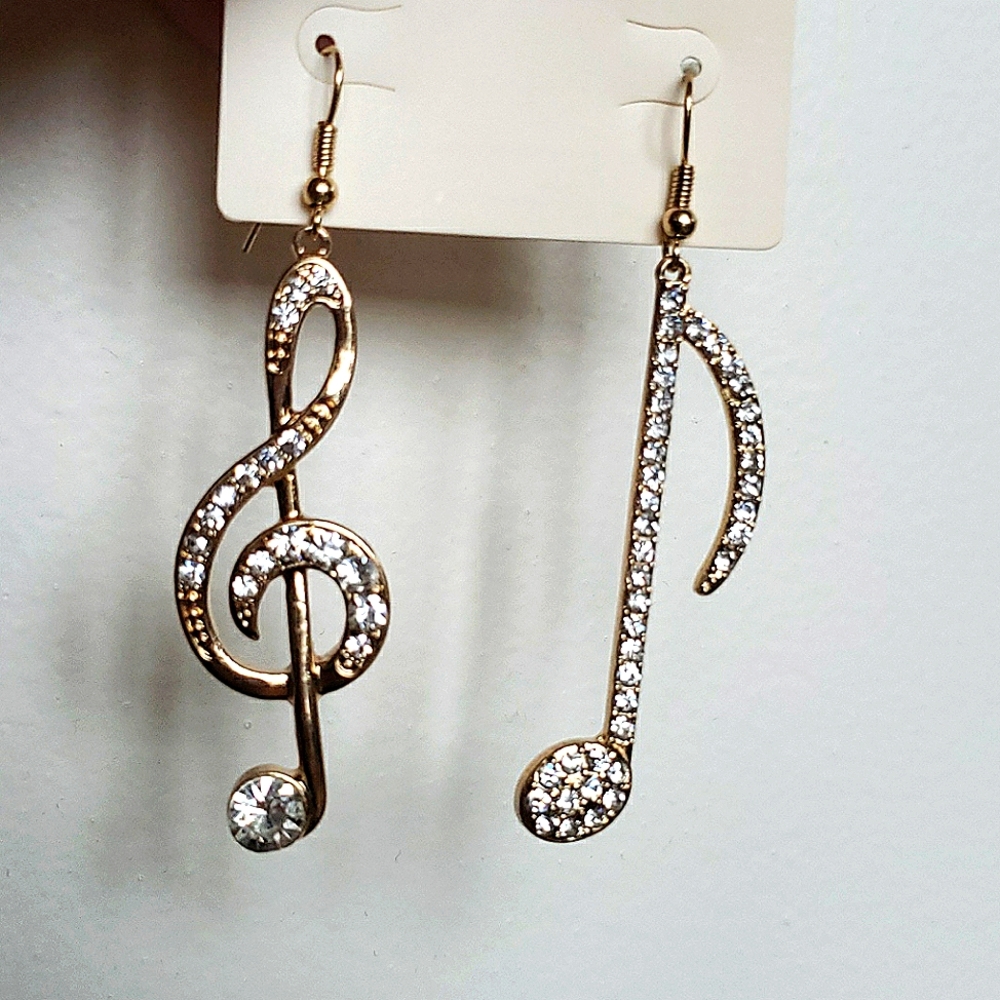 Forever 21 music note earrings - Picture 3 of 3